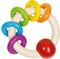 Goki Houten Grijpring met 5 Regenboog Ringen