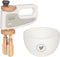 Goki Houten Handmixer met Kom, 2ldg.