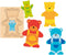 Goki Houten Lagenpuzzel Beer, 5st.
