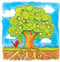 Goki Houten Lagenpuzzel - Boom