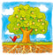 Goki Houten Lagenpuzzel - Boom