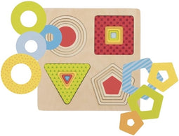 Goki Houten Lagenpuzzel Geometrische Vormen, 16st.