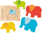 Goki Houten Lagenpuzzel Olifant, 5st.
