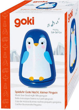 Goki Houten Muziekdoos Kleine Pinguin Goede Nacht