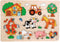 Goki Houten Noppenpuzzel Boerderij Retro, 5st.