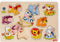 Goki Houten Noppenpuzzel Dieren Baby