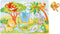 Goki Houten Noppenpuzzel Dierentuin met Geluid, 6st.
