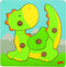 Goki Houten Noppenpuzzel Draak, 5st.