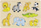 Goki Houten Noppenpuzzel Wilde Dieren