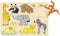 Goki Houten Noppenpuzzel Wilde Jonge Dieren, 8st.