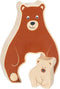 Goki Houten Puzzel Staand Beert, 2st.