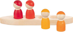 Goki Houten Speelfiguren in een Boot, 5dlg.