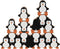 Goki Houten Stapelspel Pinguin