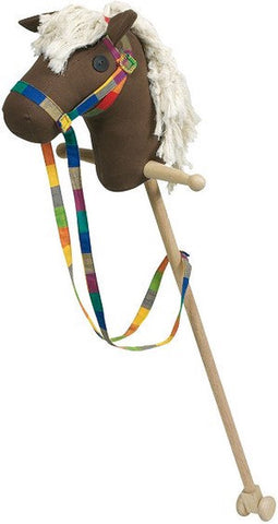 Goki Houten Stokpaard Bruin