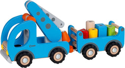 Goki Houten Takelwagen met Aanhanger