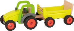 Goki Houten Tractor met Trailer