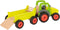 Goki Houten Tractor met Trailer