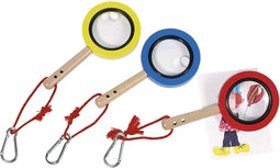 Goki Houten Vergrootglas met Karabijnhaak,
