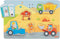 Goki Houten Vormenpuzzel Bouwplaats met Geluid, 6st.