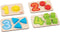 Goki Houten Vormenpuzzel Cijfers en Vormen, 18st.