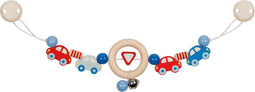 Goki Houten Wandelwagenketting Auto's met Clips