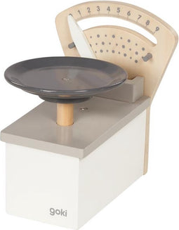 Goki Houten Weegschaal Grijs/Wit