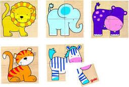 Goki Karemo Puzzel Dieren, 20dlg.