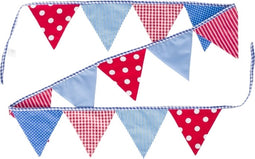 Goki Katoenen Vlaggenlijn Blauw/Rood