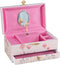 Goki Muziekdoos Ballerina Bloemen Roze