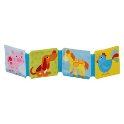 Goki Picture book with rattle, squeaker and crackling foil app.13 x 12 cm