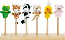 Goki Pluche Vingerpop Dier, 6st.