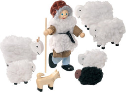 Goki Poppenhuis Herder + Schapen