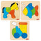 Goki Puzzelset 15 Cm Multicolor 3 Stuks