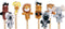 Goki Vingerpopje Wilde Dieren, set van 8