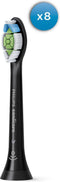 Philips Sonicare W2 Optimal White HX6068/13 - Opzetborstels - Verwijdert tot 7x meer tandplak - Zwart (8 stuks)
