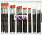 Gold Line penselen, 0+2+4+8+12+16+20, b: 2-24 mm, 84 stuks