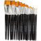 Gold Line Penselen, Plat, 0+2+4+8+12+16+20, B: 2-24 mm, 30 Stuk