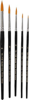 Gold Line Penselen, Rond, 1-18, B: 2-7 mm, 5 Stuk