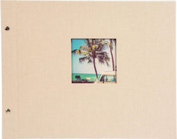GOLDBUCH GOL-28823 Schroefalbum BELLA VISTA zandgrijs 39x31cm (witte bladen)