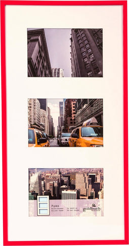 Goldbuch Puro fotolijst 3*10x15 red