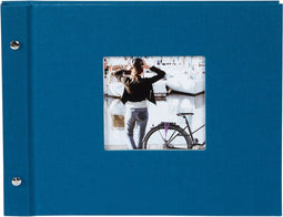 Goldbuch - Schroefalbum Bella Vista - Petrol - witte bladen - 25x30 cm