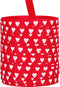 Goldina Lint | 10mm | 100m | Hearts | katoen | rood/wit | 1 stuks