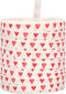 Goldina Lint | 10mm | 100m | Hearts | katoen | wit/rood | 1 stuks