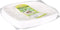 Goldplast Bord - reusable - vierkant - 1-vaks - pP - 18x18cm - wit - 25 stuks
