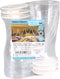 Goldplast Glas - wijnglas - onbreekbaar - met losse voet - reusable - pS - 200ml - transparant/Wit - 6 stuks
