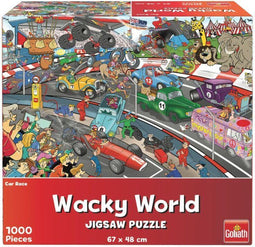 Goliath Wacky World Puzzel Car Race 1000 Stukjes