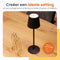 Goliving Tafellamp Oplaadbaar – Draadloos en dimbaar – Moderne touch lamp – Nachtlamp Slaapkamer – 38 cm – Zwart