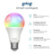 Gologi Slimme E27 Bulb Lamp 4 stuks – Smart WiFi – Smart LED verlichting – Dimbaar – Miljoenen kleuren – RGB – Bediening via mobiele app – Sfeerverlichting – 700 lumen