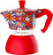 Bialetti Moka Induction Dolce&Gabbana Moka Express 0,19 l Blauw, Rood, Wit