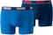 PUMA Basic Stripe Boxershort - 2-pack - Kobalt/Navy - Maat L